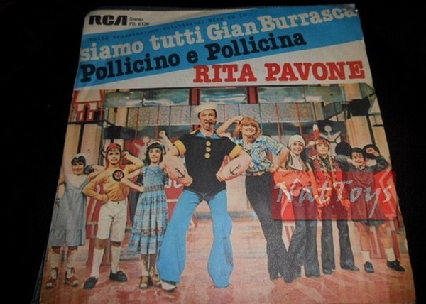 7" 45 RPM Rita Pavone WE ARE ALL GIANBURRASCA/POLLICINO E POLLICINA 1977 EX/NM