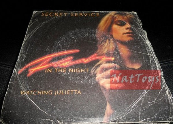 7" 45 RPM Secret Service FLASH IN THE NIGHT/WATCHING JULIETTA (Italy 1981) VG