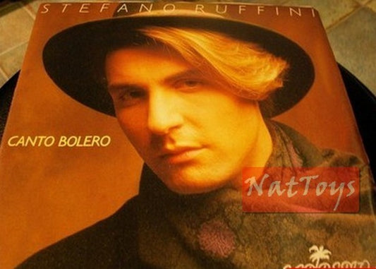 7" 45 RPM Stefano Ruffini SINGING BOLERO/I DON'T LOVE YOU ANYMORE - NM/NM Sanremo 1988