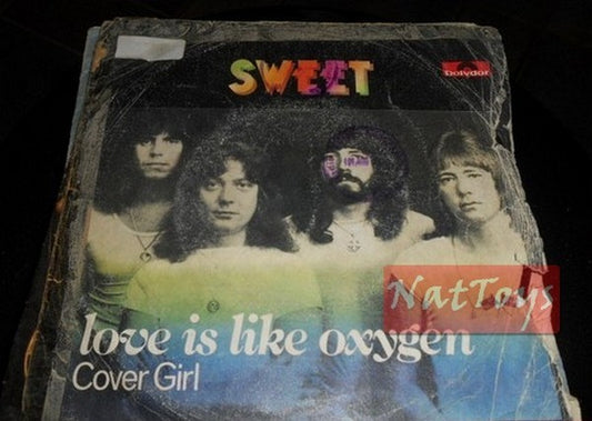 7" 45 RPM Sweet LOVE IS LIKE OXYGEN/COVER GIRL (1978, POLYDOR 2001 757) - G/VG