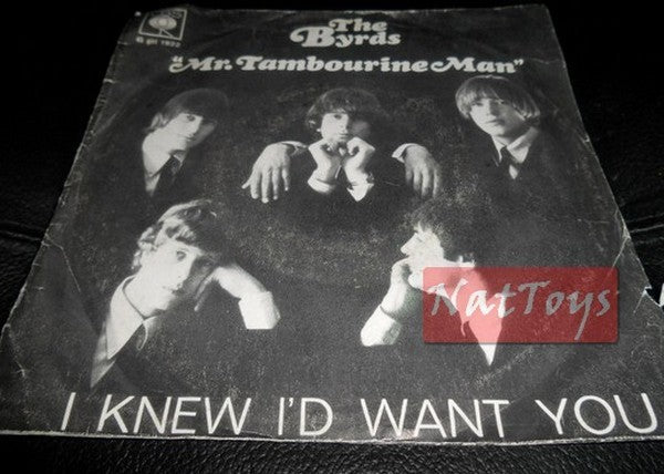 7" 45 RPM The Byrds MR. TAMBOURINE MAN/I KNEW I'D WANT YOU 1998 - EX/NM