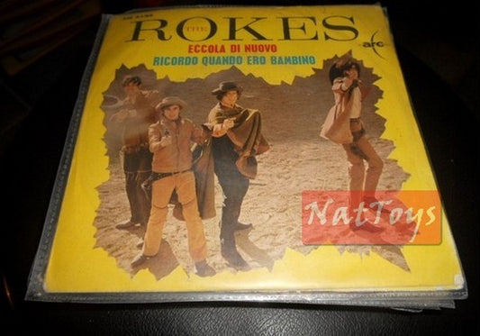 7" 45 RPM The Rokes HERE IT IS AGAIN/I REMEMBER WHEN I WAS A CHILD 1967 - EX/EX