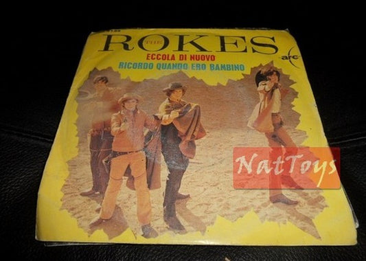 7" 45 RPM The Rokes HERE IT IS AGAIN/I REMEMBER WHEN I WAS A CHILD 1967 - EX/EX