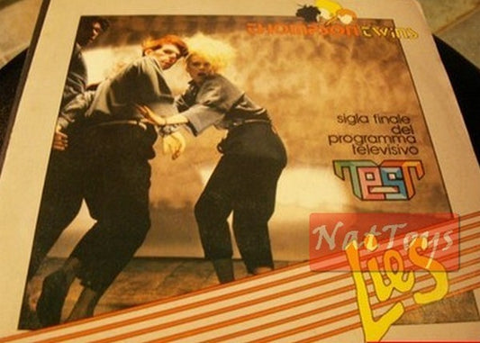 7" 45 RPM Thompson Twins LIES/BEACH CULTURE (Italy 1983) - NM/NM soundtrack