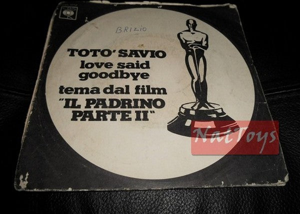 7" 45 RPM Toto Savio LOVE SAID GOODBYE/DEDICATED TO THOSE WHO LOVE (1975 CBS 3312) VG/VG