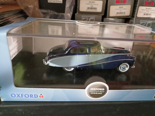 SCALE MODEL COMPATIBLE WITH ROLLS ROYCE SILVER CLOUD HOOPER EXPRESS TWO TONE BLUE 1:43 OXFORD OXF43EMP002