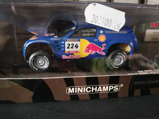 MODELLINO IN SCALA MINICHAMPS COMPATIBILE CON VOLKSWAGEN VW RACE TOUAREG SABY STEVENSON DIE CAST 241220