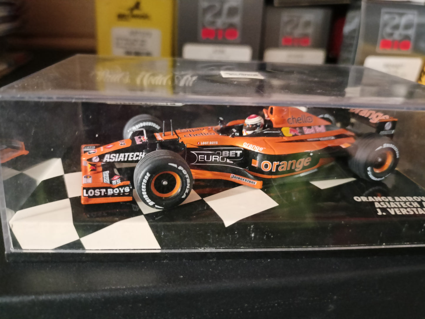 MODELLINO IN SCALA MINICHAMPS COMPATIBILE CON Orange Arrows AsiaTech A22 #14 J.Verstappen 400010014 DIE CAST 241220