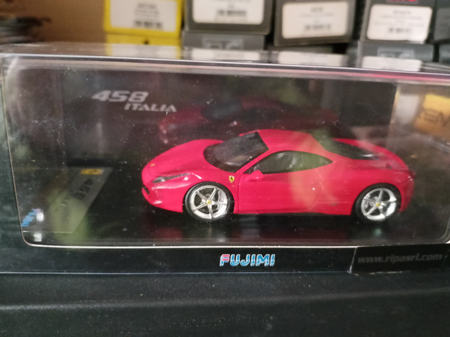 MODELLINO IN SCALA FUJIMI COMPATIBILE CON FERRARI 458 ITALIA 2009 RED 1:43 DIE CAST