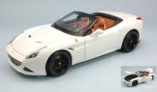 MODELLINO IN SCALA Burago COMPATIBILE CON FERRARI CALIFORNIA T OPEN 2014 WHITE SIGNATURE 1:18 BURAGO BU16904W 241220