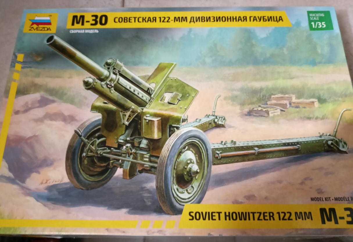 Zvezda MODELLINO in Scala Compatibile con Soviet M-30 Howitzer Gun Kit 1:35 Z3510