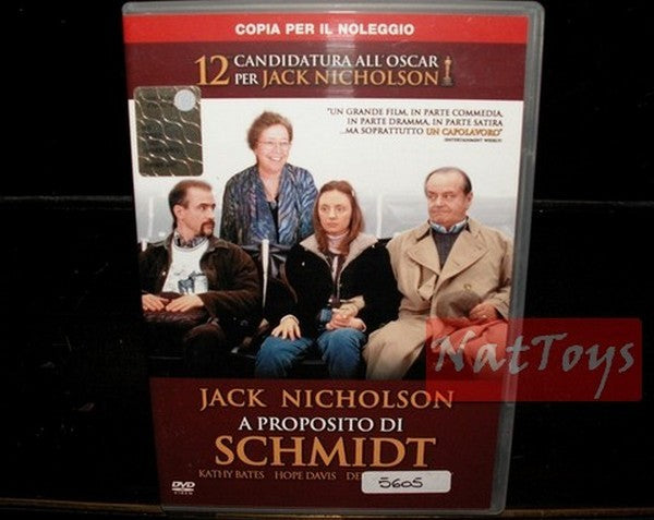 À PROPOS DE SCHMIDT avec Jack Nickolson Film DVD Vidéo originale