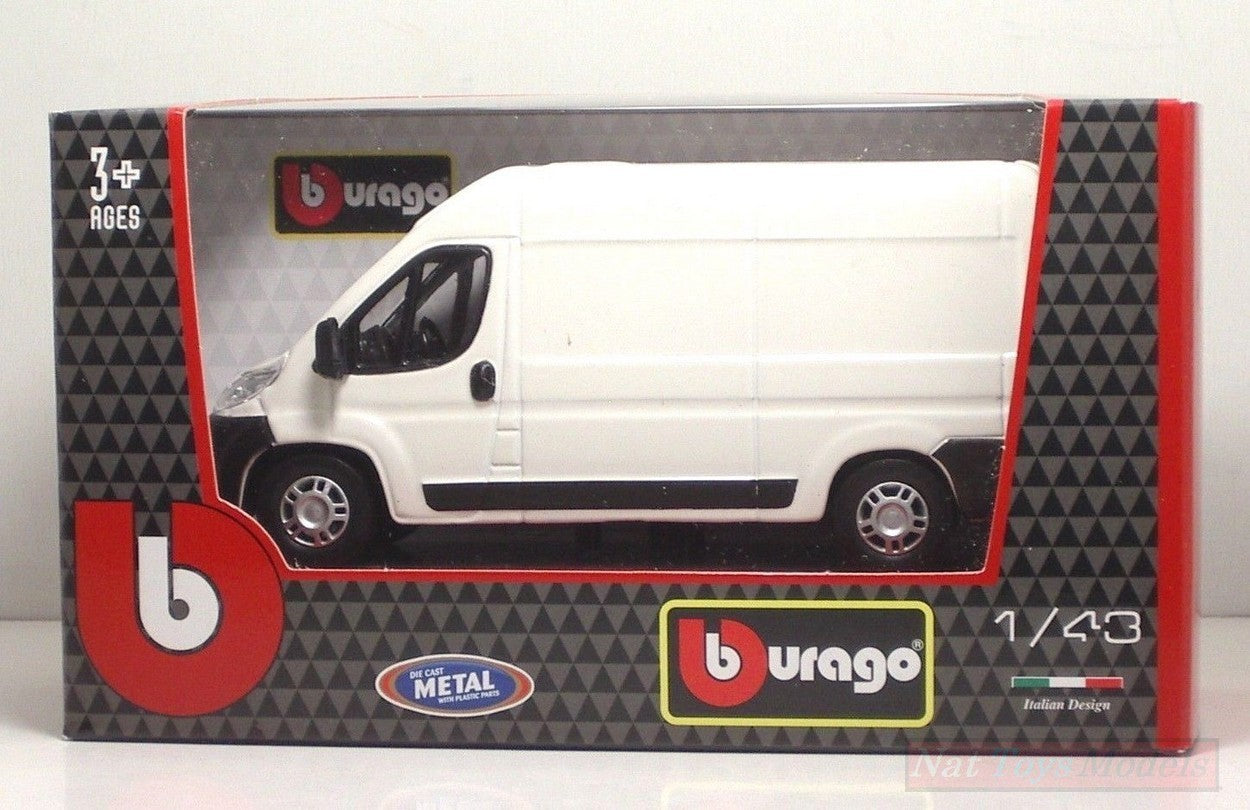 MODELLINO IN SCALA COMPATIBILE CON DUCATO VAN 2006 BIANCO WHITE 1:43 BURAGO BU30330