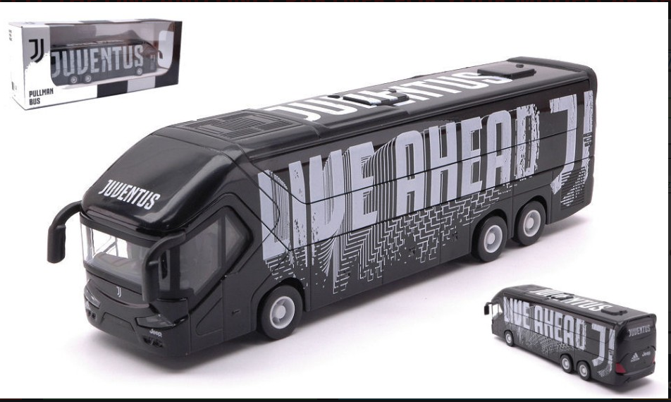 SCALE MODEL COMPATIBLE WITH JUVENTUS FOOTBALL BUS 20 cm MONDO MOTORS MM51212