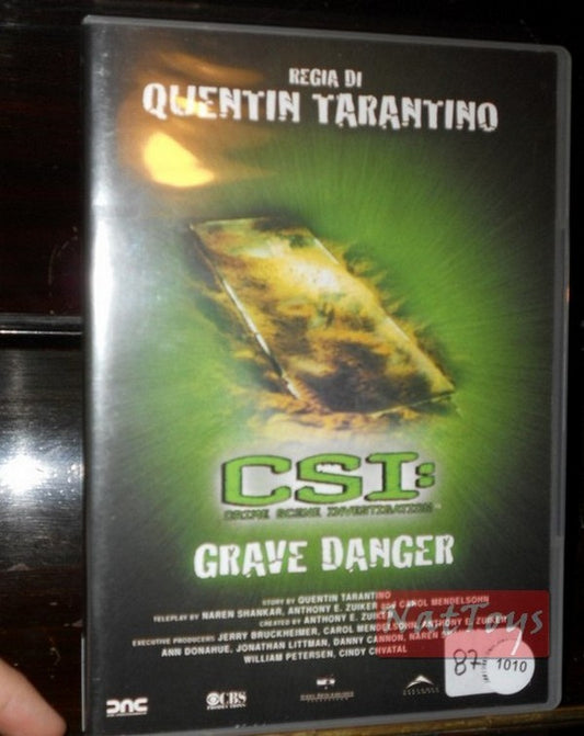 CSI : GRAVE DANGER de Quentin Tarantino Film DVD Vidéo originale