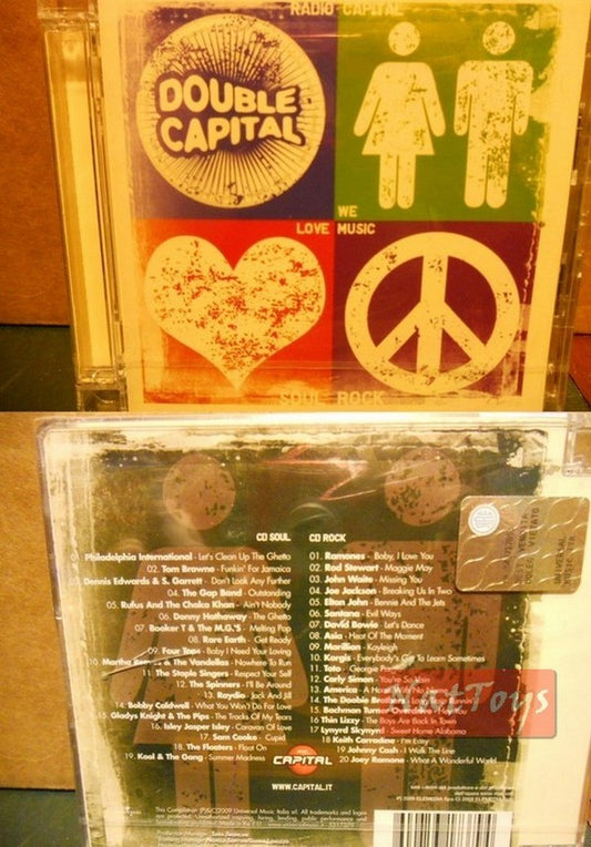 DOUBLE CAPITAL COMPILATION  SET SOUL/ROCK DOPPIO Nuovo Originale New CD Audio