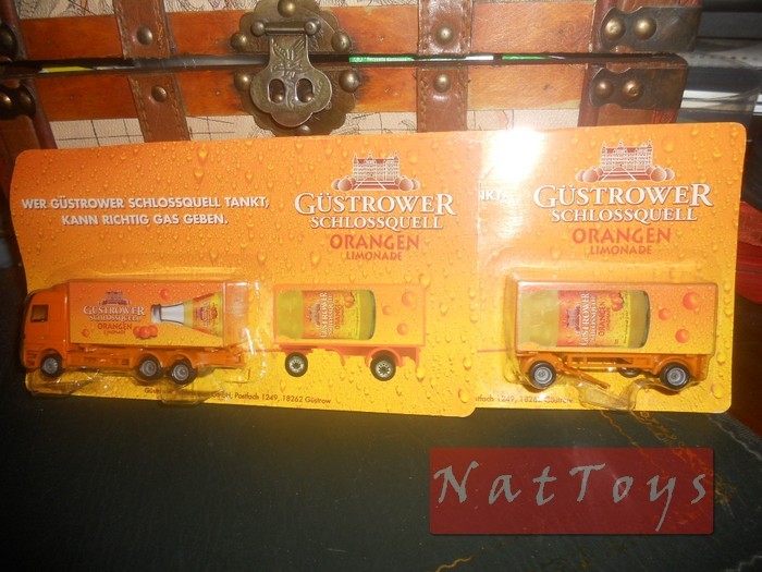 EDITORIA Modellino Camion Truck Special Gustrower Orangen Pubblicitari DIE CAST 1:87