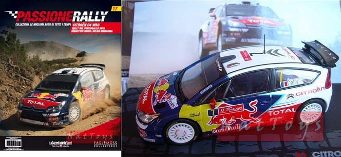 Publishing Model car Citroen C4 WRC Portugal 2010 Ogier DIE CAST 1:43 Ixo Passione Rally +fas