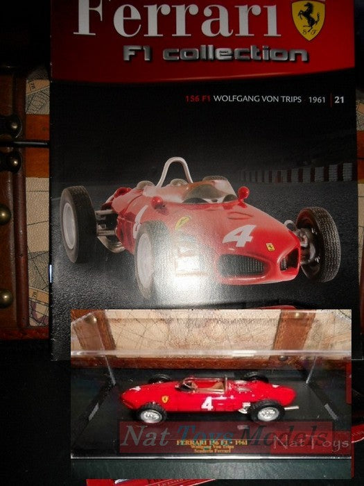 EDITION Modèle Ferrari F1 156 1961 Von Trips +BOX +fas DIE CAST 1:43 Fabbri