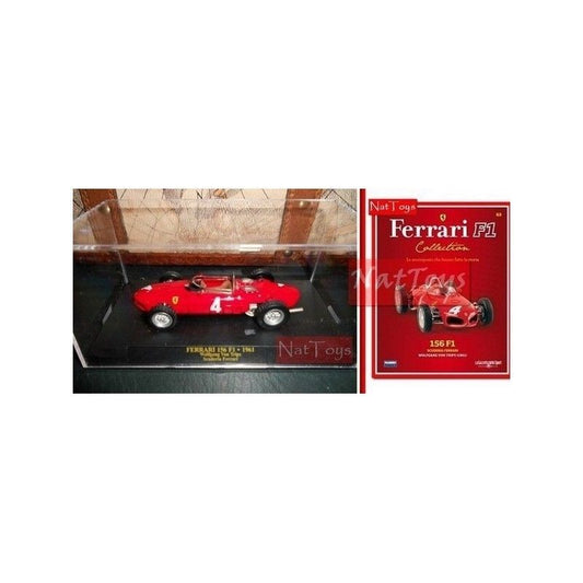 EDITORIA Modellino Ferrari F1 156 1961 Von Trips L DIE CAST 1:43 +BOX +fas.63