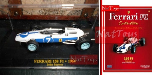 PUBLISHING Model Ferrari F1 158 1964 Surtees +BOX +fas.51 DIE CAST 1:43