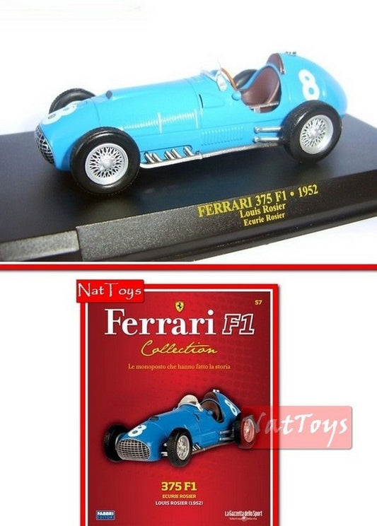 PUBLISHING Model Ferrari F1 375 1952 Rosier DIE CAST 1:43 SCALE + issue 57