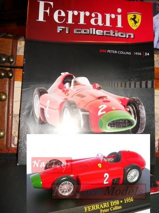 PUBLISHING Model Ferrari F1 Collection D50 1956 Collins +BOX + fas. Fabbri DIE CAST 1:43