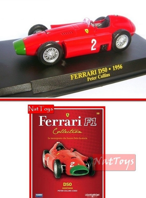 PUBLISHING Model Ferrari F1 D50 1956 Collins DIE CAST 1:43 + issue 58