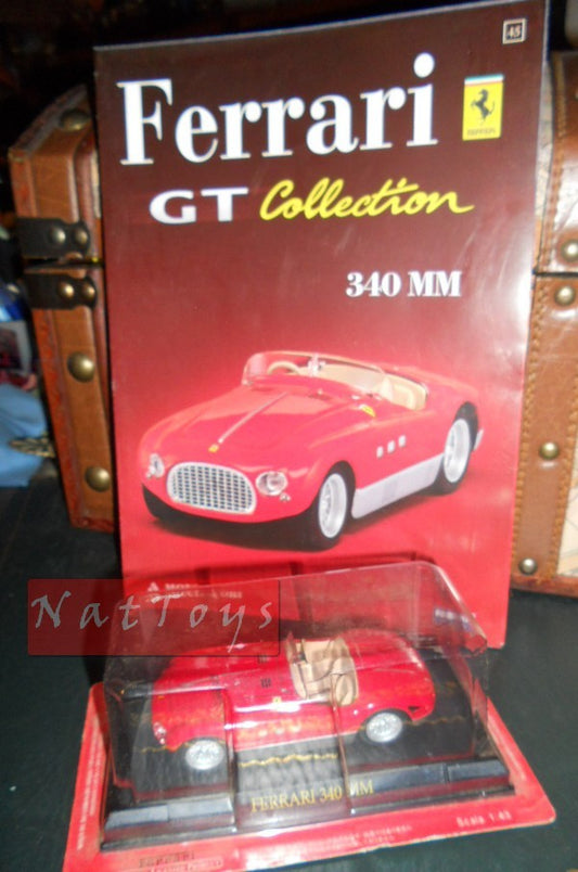 PUBLISHING Model Ferrari GT Collection 340 MM Red +BOX +fas.45 DIE CAST 1:43