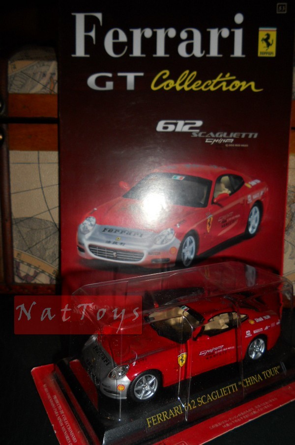 PUBLISHING Model Ferrari GT Collection 512 Scaglietti China Tour Rare DIE CAST +fas.53 1:43