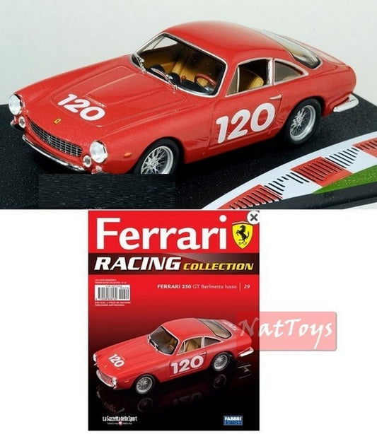 EDITORIA Modellino Ferrari GT Racing Collection 250 GT Berlinetta Lusso +fas.29  DIE CAST 1:43