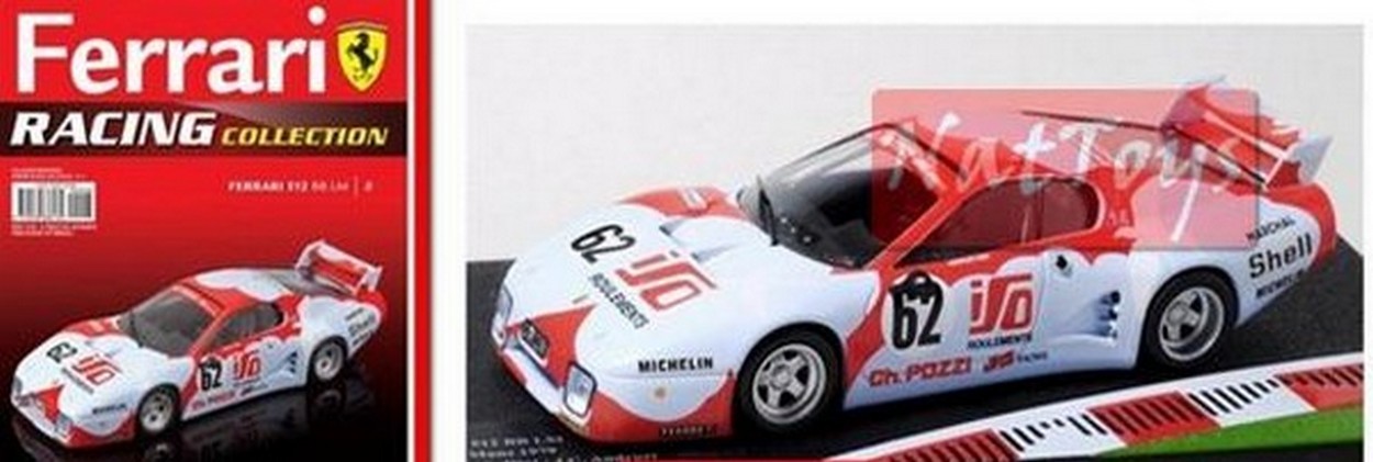 EDITORIA Modellino Ferrari GT Racing Collection 512 BB LM Ixo DIE CAST 1:43 + fas.8