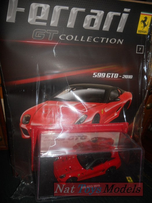 EDITORIA Modellino Ferrari New GT Collection 599 GTO 2010 +fas.7  DIE CAST 1:43