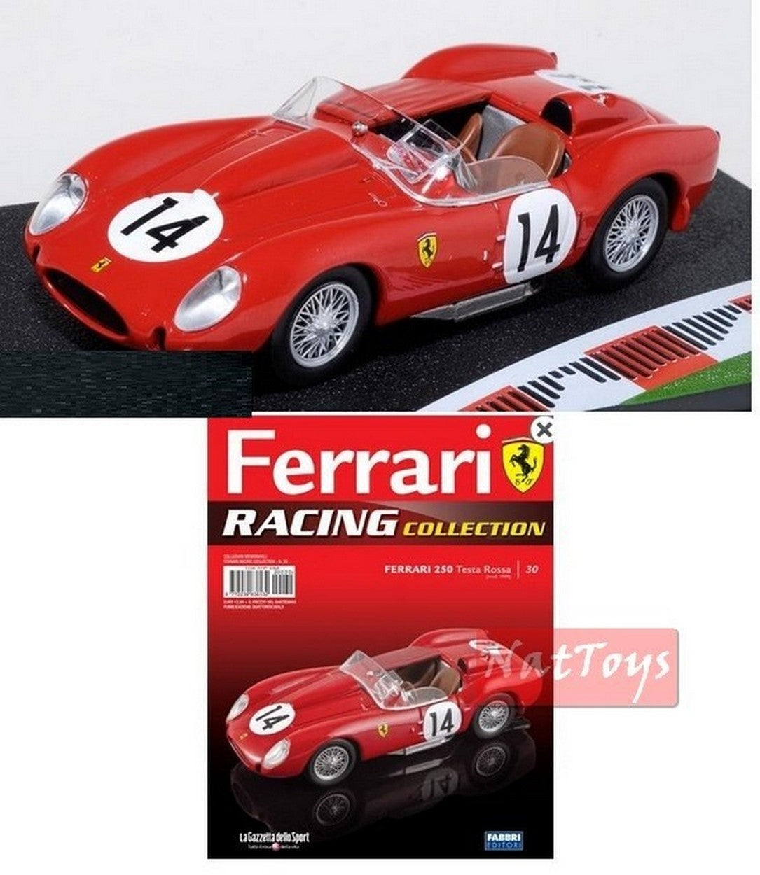 EDITORIA Modellino Ferrari Racing Collection 250 Testa Rossa +fasc.30 DIE CAST 1:43