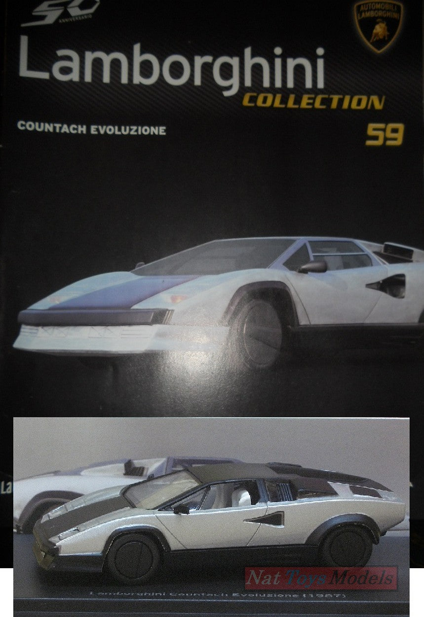 EDITION Modèle Lamborghini Collection 50 Ans Countach Evoluzione 1987 DIE CAST 1:43 +fas