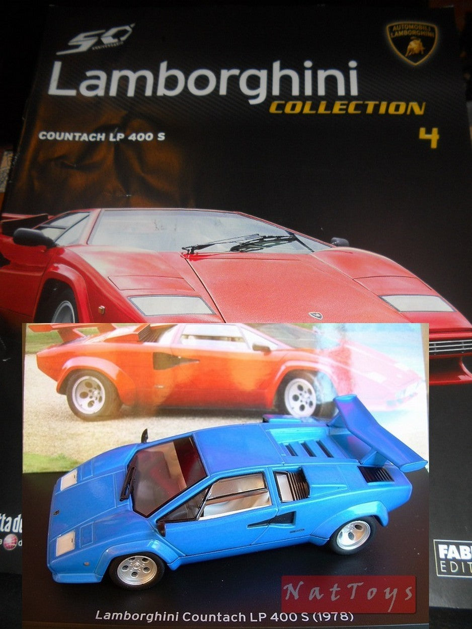 EDITORIA Modellino Lamborghini Collection 50 Anni Countach LP 400 S 1978 DIE CAST 1:43 +fas