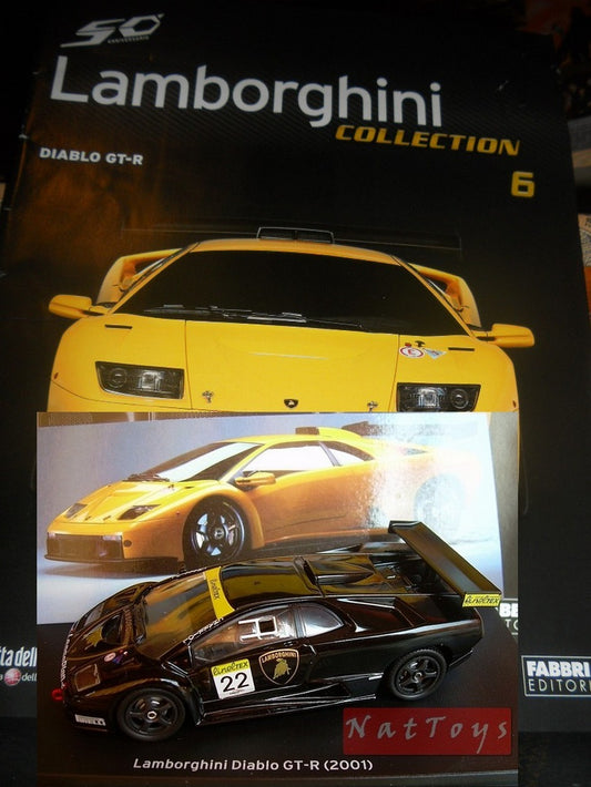 EDITORIA Modellino Lamborghini Collection 50 Anni Diablo GT-R 2001  DIE CAST 1:43 +fas