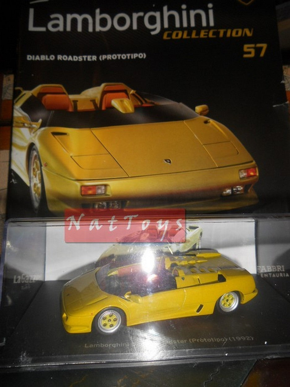 EDITION Modèle Lamborghini Collection 50 Ans Diablo Roadster Prototype 1992 DIE CAST 1:43 +fas