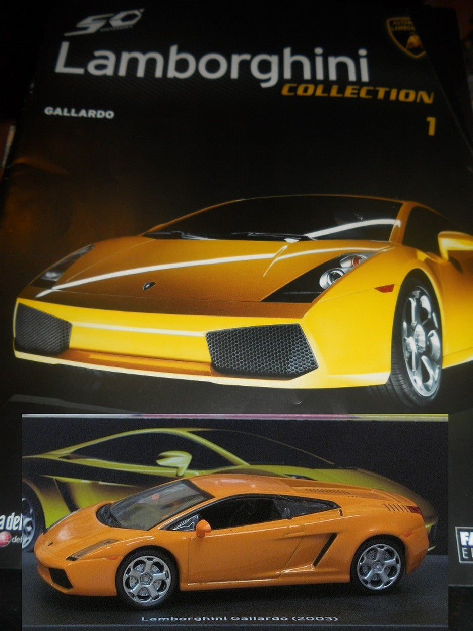 EDITORIA Modellino Lamborghini Collection 50 Anni Gallardo 2003 DIE CAST 1:43 +fas