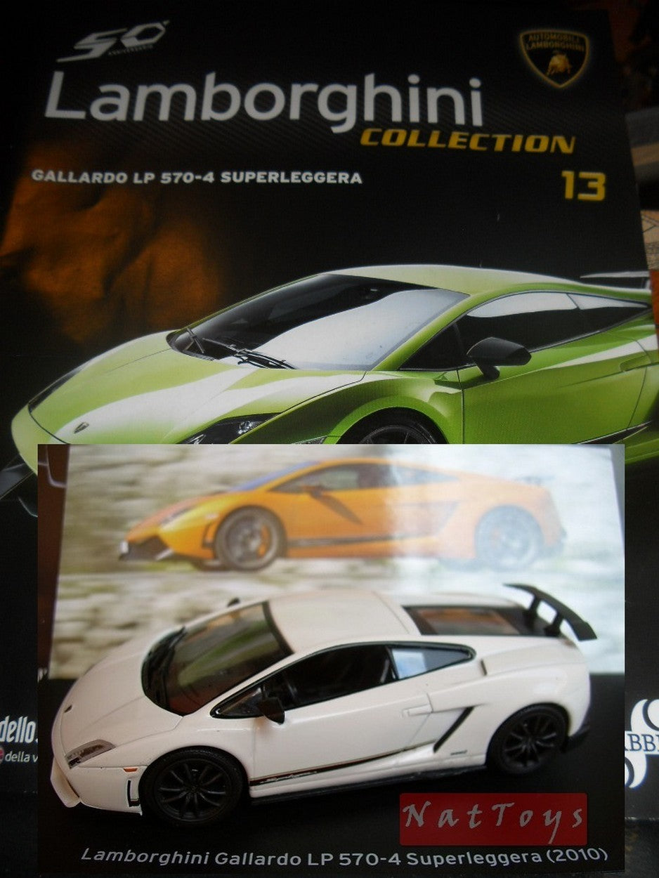 EDITION Modèle Lamborghini Collection 50 Ans Gallardo LP 570-4 Superleggera DIECAST 1:43 +fas