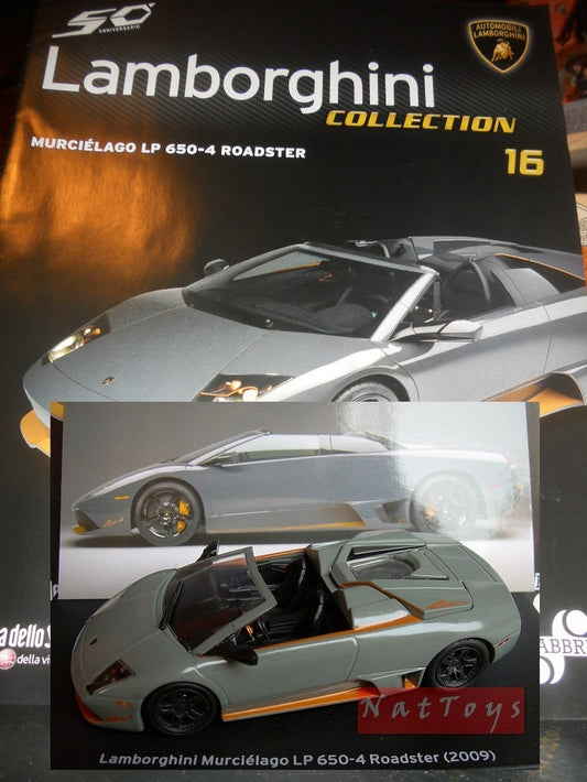 EDITION Maquette Lamborghini Collection 50 Ans Murcielago LP 650-4 Roadster 2009 1:43 +fas