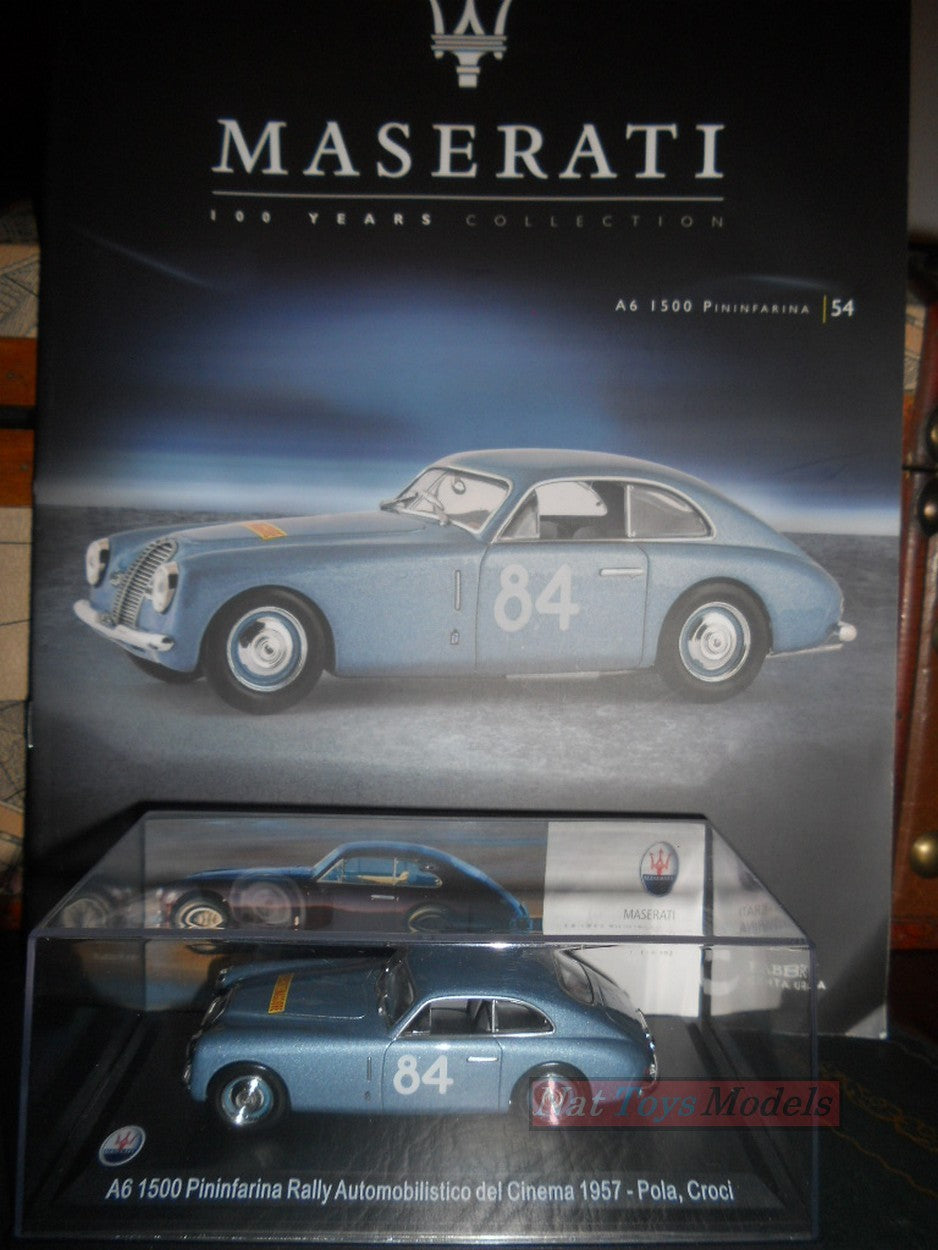 PUBLISHING Model Maserati Collection 100 Years A6 1500 Pininfarina 1957 +fas DIE CAST 1:43