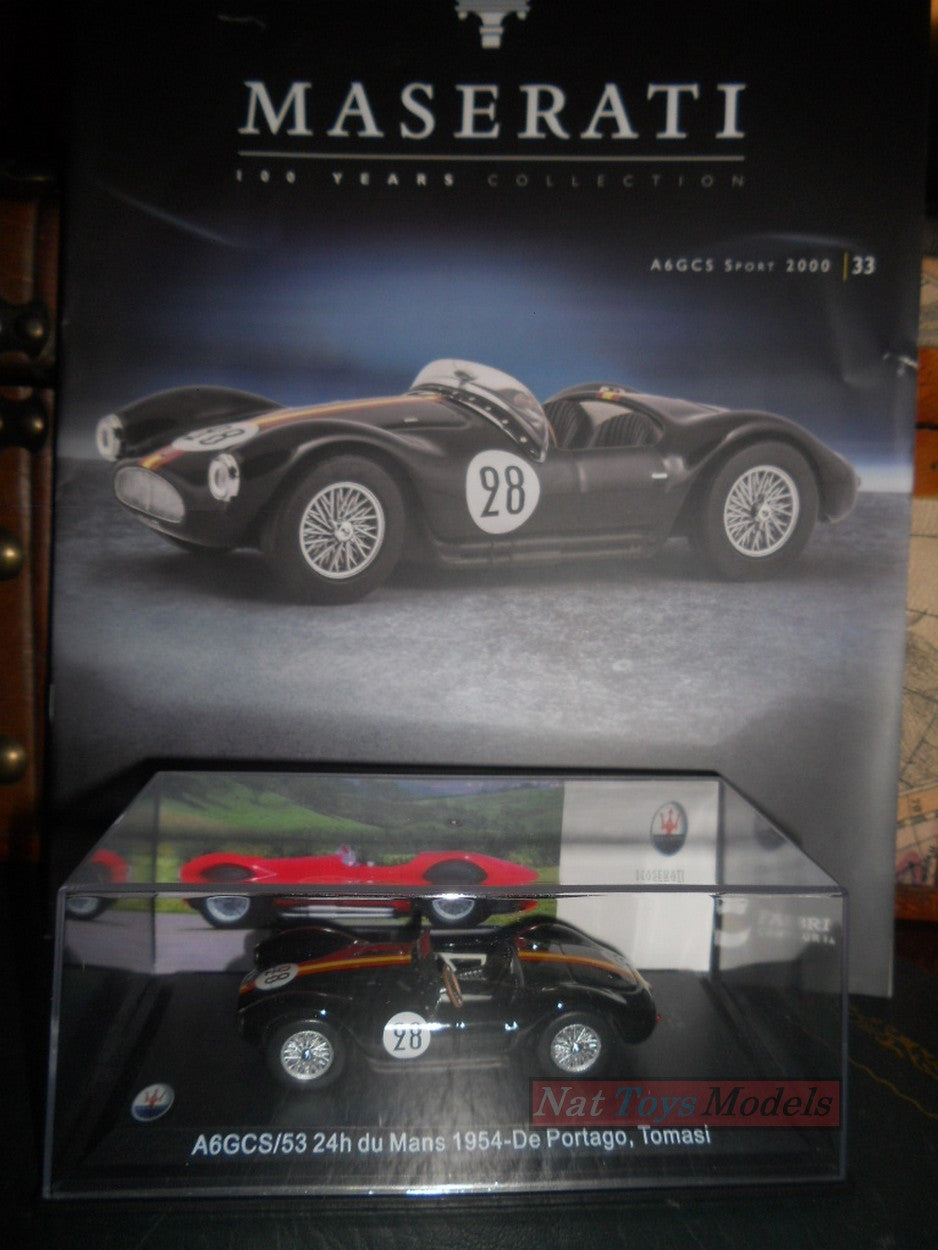 PUBLISHING Model Maserati Collection 100 Years A6GCS Sport 2000 1954 +fas DIECAST 1:43