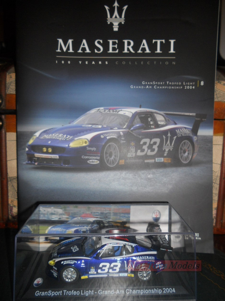 PUBLISHING Model Maserati Collection 100 Years GranSport Trofeo Light 2004 +fas.8 1:43