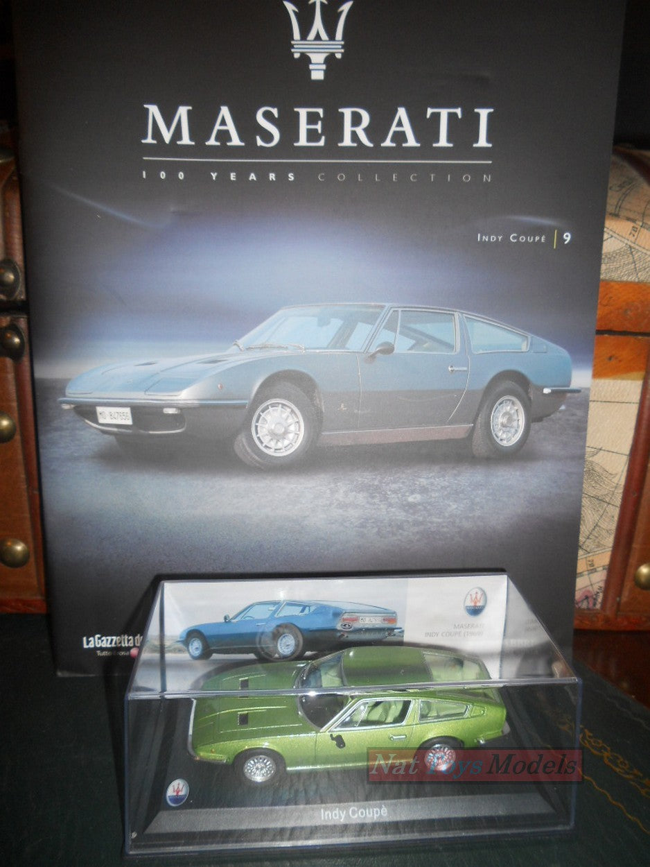 PUBLISHING Model Maserati Collection 100 Years Indy Coupe' 1969 +fas DIECAST 1:43