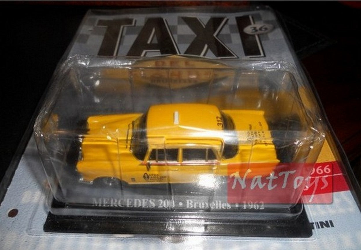 PUBLISHING Model Mercedes 200 Brussels 1962 Taxi World DIE CAST 1:43 +fas.36