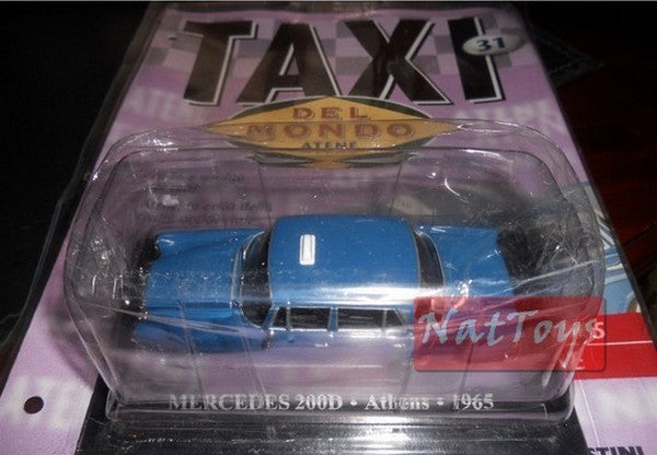 PUBLISHING Model Mercedes 200D Athens 1965 Taxi World DIE CAST 1:43 +fas.31