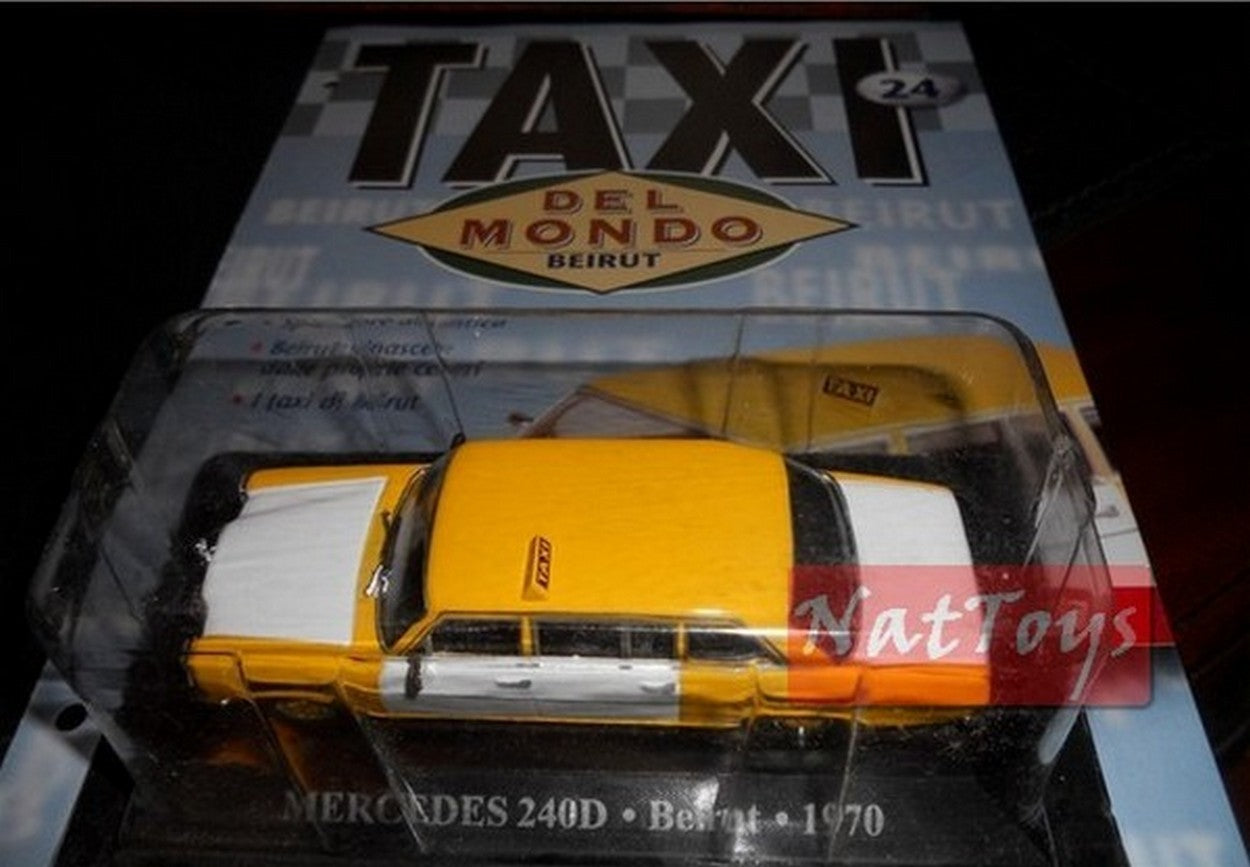 PUBLISHING Model Mercedes 240D Beirut 1970 Taxi World DIE CAST 1:43 +fas.24