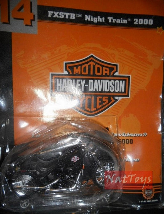 Édition modèle moto Harley Davidson FXSTB Night Traint 2000 + fascic.14 DIE CAST 1:18