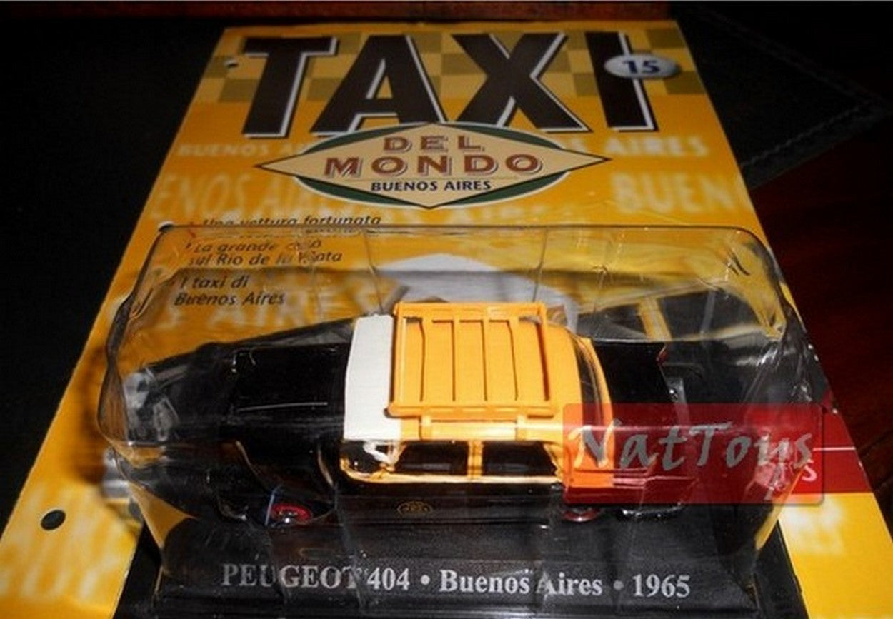 PUBLISHING Model Peugeot 404 Buenos Aires 1965 Taxi World DIE CAST 1:43 +fas.15